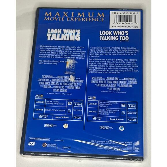 BRAND NEW Look Who's Talking 1 and 2 on DVD - Picture 2 of 2